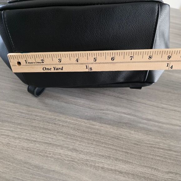 Style & Co. Black Faux Leather  Backpack - Picture 8 of 17